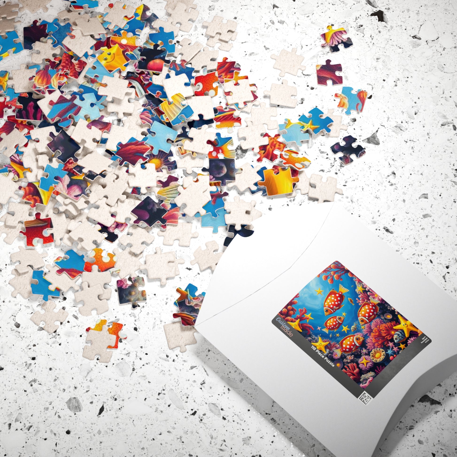 Ocean Puzzle with Tropical Fish, Colorful Underwater Jigsaw Puzzle for Adult, Fun Family Activity, Creative Birthday Holiday Gift for Friend Puzzle The Puzzle Chest