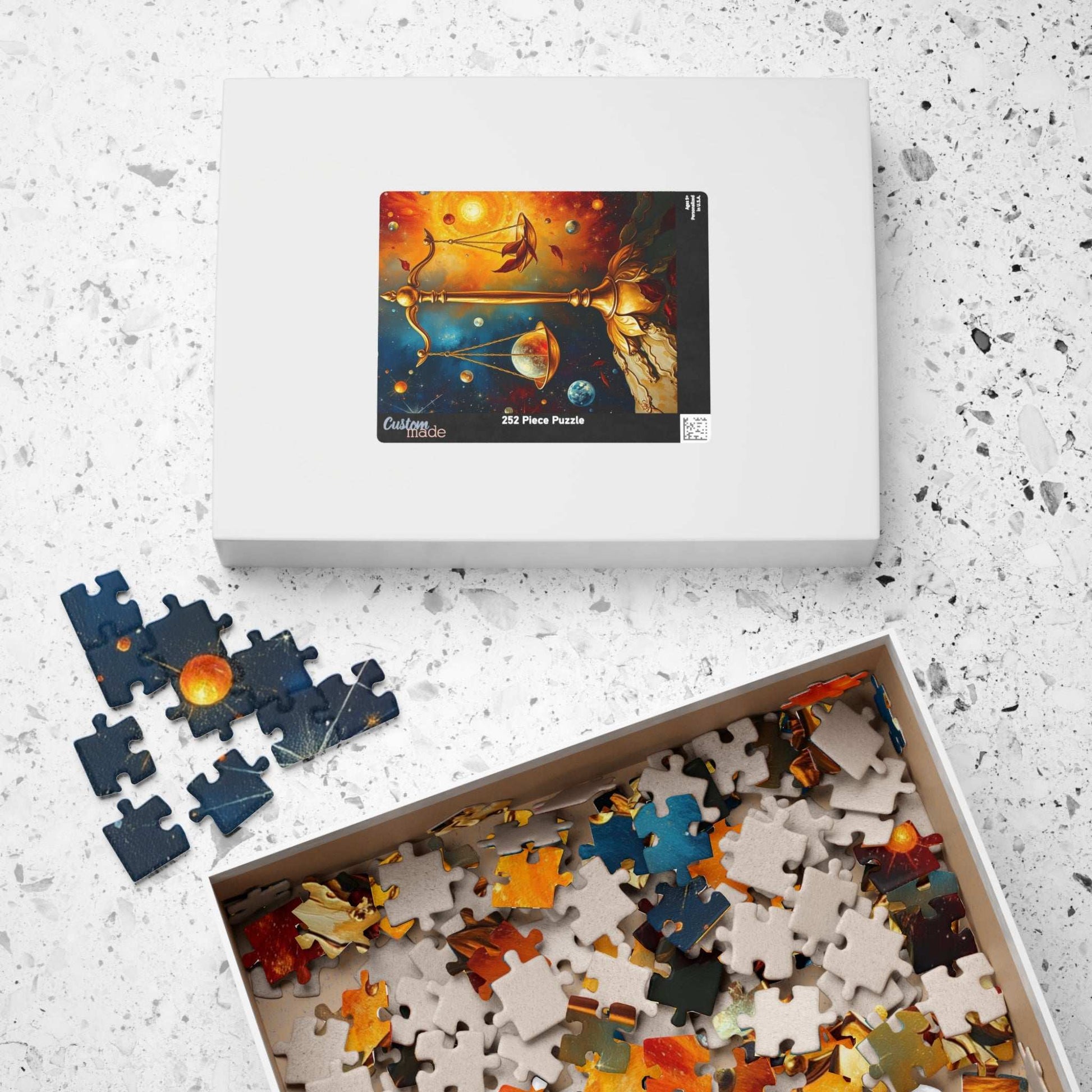 Celestial Balance Puzzle | Libra Zodiac Sign Jigsaw Game | Astrology Inspired | Friend Mindfulness Gift | Fun Family Activity | Brain Teaser Puzzle The Puzzle Chest