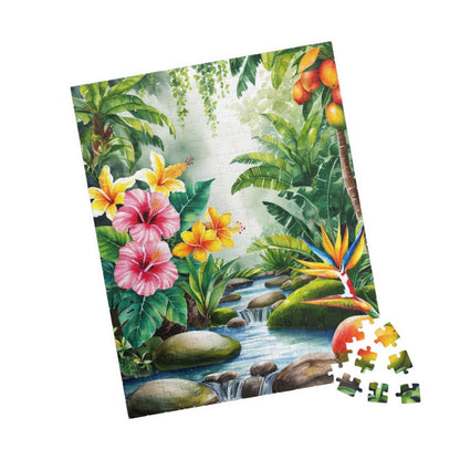 Garden of Eden Puzzle, Biblical Theme, 110, 252, 520, 1014-piece, Flowers Bloom, Streams, Fruit Trees, Faith-Based Gift for Puzzle Lover Puzzle The Puzzle Chest