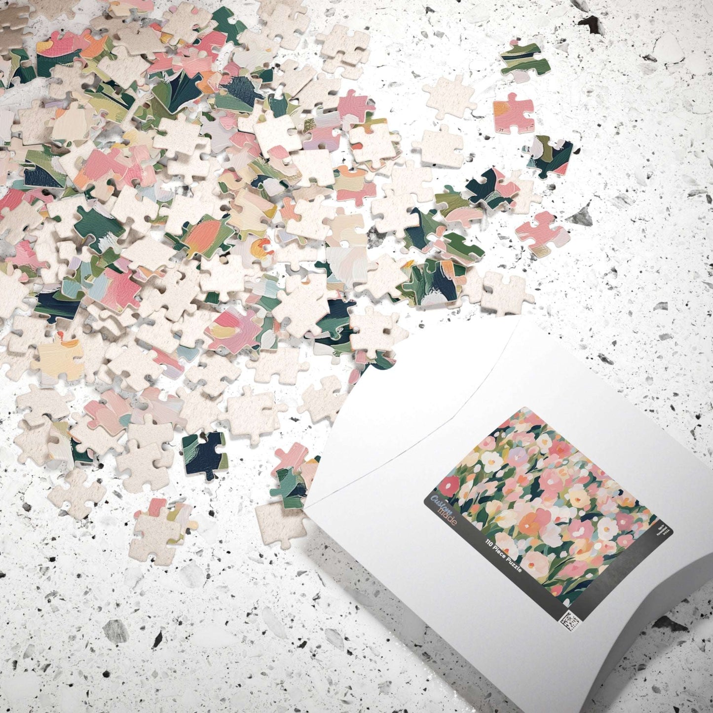 Floral Garden Jigsaw Puzzle — Pastel Flower Blooms