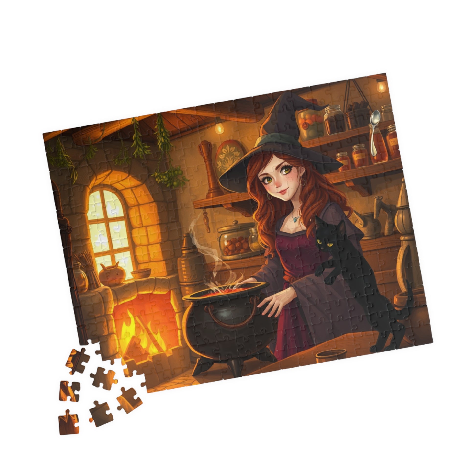 Enchanting Witch Jigsaw Puzzle for Cozy Nights, Perfect for Halloween, Solo Fun or Family Night, Gift for Puzzle Lovers Puzzle The Puzzle Chest