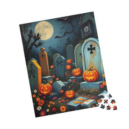 Tomb Tune Parade - Spooky Cemetery Halloween Puzzle, Fall Puzzle for Adults for Family or Solo Fun, Mental Exercise, Gift Idea for Friends