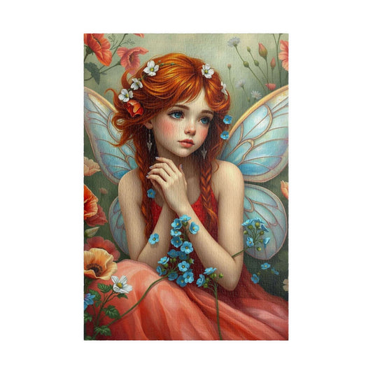 Auburn Flower Fairy Puzzle - Summer Garden Fantasy Jigsaw with Wildflowers, 110-1014 Piece Puzzle Lover Gift for Mindful Family or Solo Fun