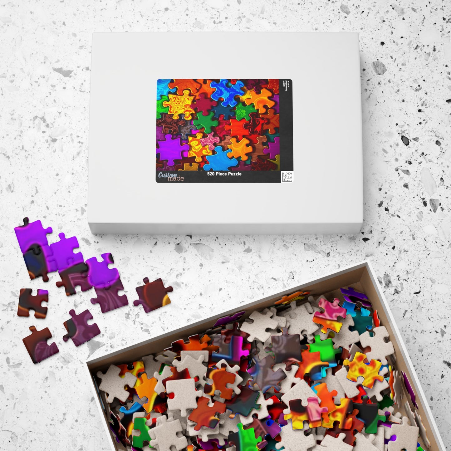 Chaotic Puzzle Piece Jigsaw Collage Puzzle - Fun for Adults, Family Game Night Activity, Creative Hobby, Senior Mental Exercise Puzzle The Puzzle Chest