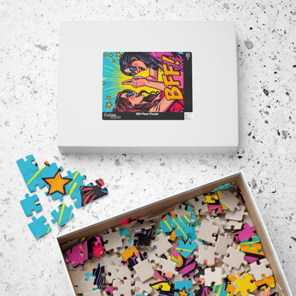 BFF Puzzle for Adults - Pop Art Fun Colorful Friendship Jigsaw Game, Creative Gift for Friends, Relaxing Family Activity, Birthday Present Puzzle The Puzzle Chest