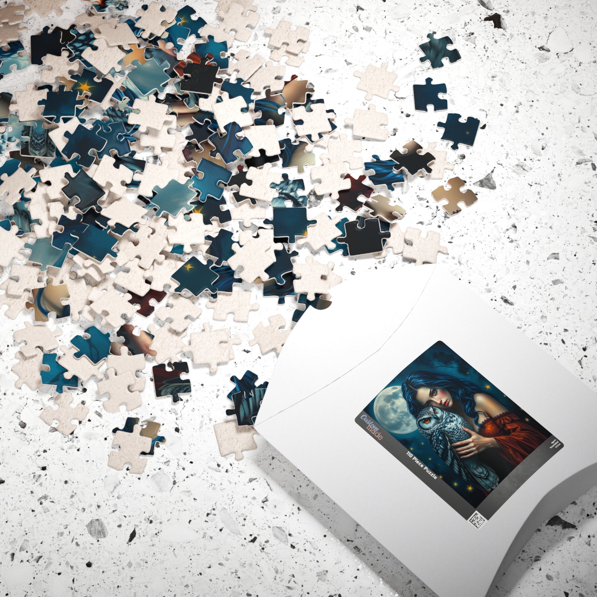 Mystical Owl Jigsaw Puzzle Game for Adults and Teens, Friend Gift for Animal Lover, Mindful Cozy Night In Family Entertainment or Solo Fun Puzzle The Puzzle Chest