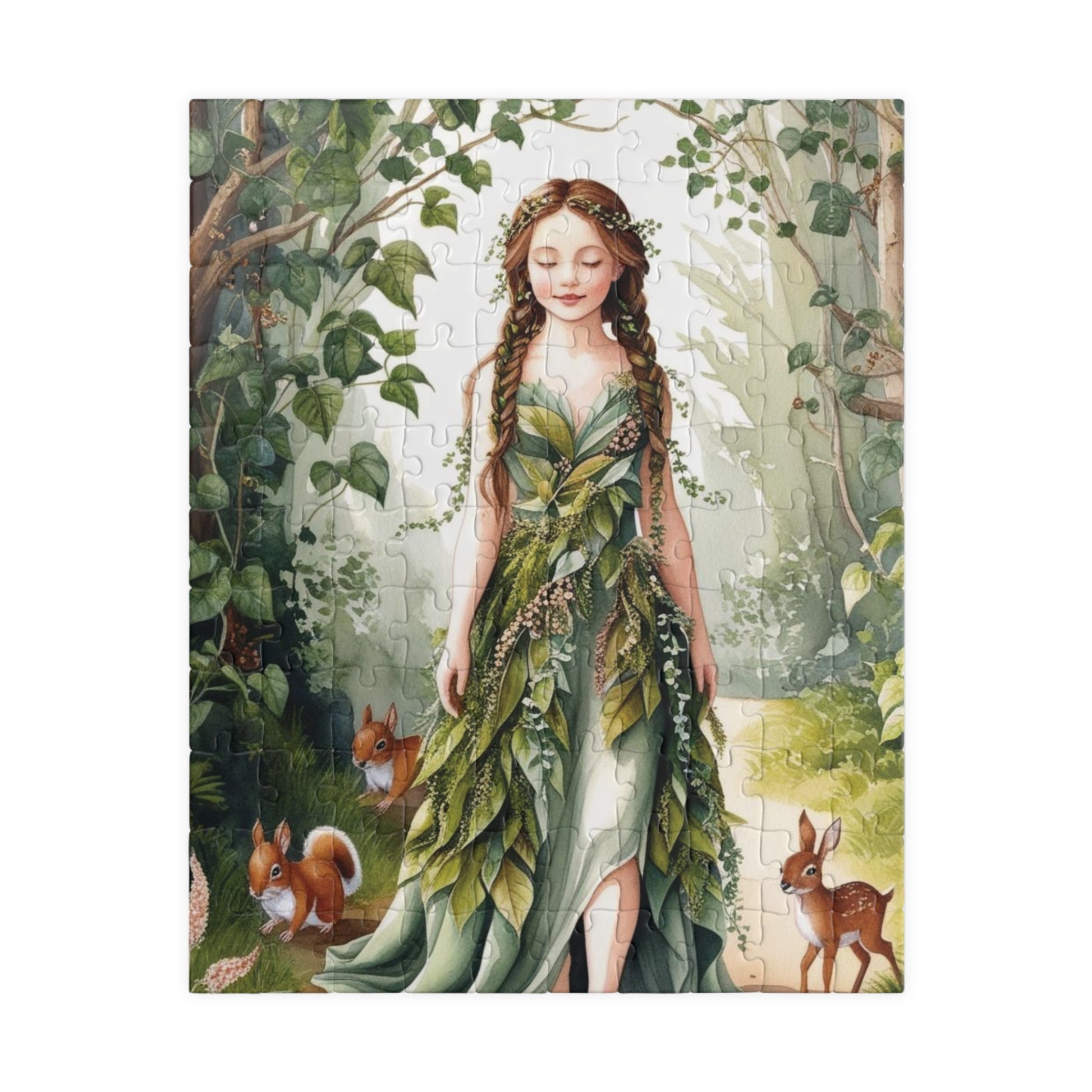 Whimsical Forest Nymph Puzzle, Mythical Creature Jigsaw Game, Best Unique Gift for Puzzle Lover Hobbyist, Fun Family Activity, Mindfulness 110 pcs (Vertical) Puzzle The Puzzle Chest