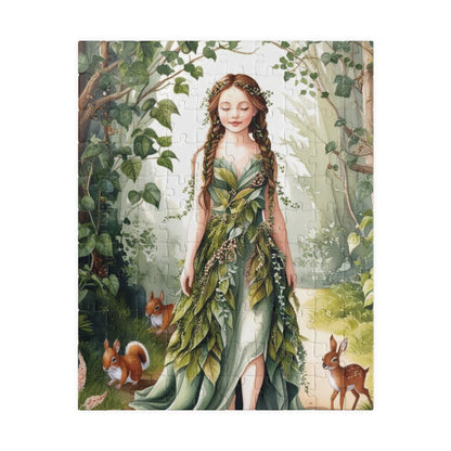Whimsical Forest Nymph Puzzle, Mythical Creature Jigsaw Game, Best Unique Gift for Puzzle Lover Hobbyist, Fun Family Activity, Mindfulness 110 pcs (Vertical) Puzzle The Puzzle Chest