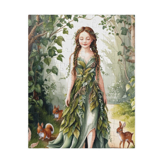 Whimsical Forest Nymph Puzzle, Mythical Creature Jigsaw Game, Best Unique Gift for Puzzle Lover Hobbyist, Fun Family Activity, Mindfulness