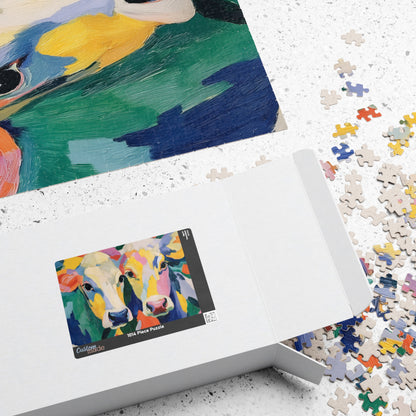 Colorful Cow Portrait Puzzle | Abstract Farm Animal Jigsaw 110-1014 Pieces Puzzle The Puzzle Chest