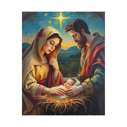 Religious Holiday Jigsaw Puzzle, Nativity Scene Ideal for Christian Family Activity, Christmas Birthday Gift for Friends, Educational Fun 520 pcs (Vertical) Puzzle The Puzzle Chest