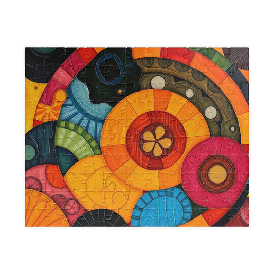 Vibrant Abstract Jigsaw Puzzle for Adults - Perfect for Family Game Night or Solo Fun, Gift for Art Lover, Home Entertainment 110 pcs (Horizontal) Puzzle The Puzzle Chest