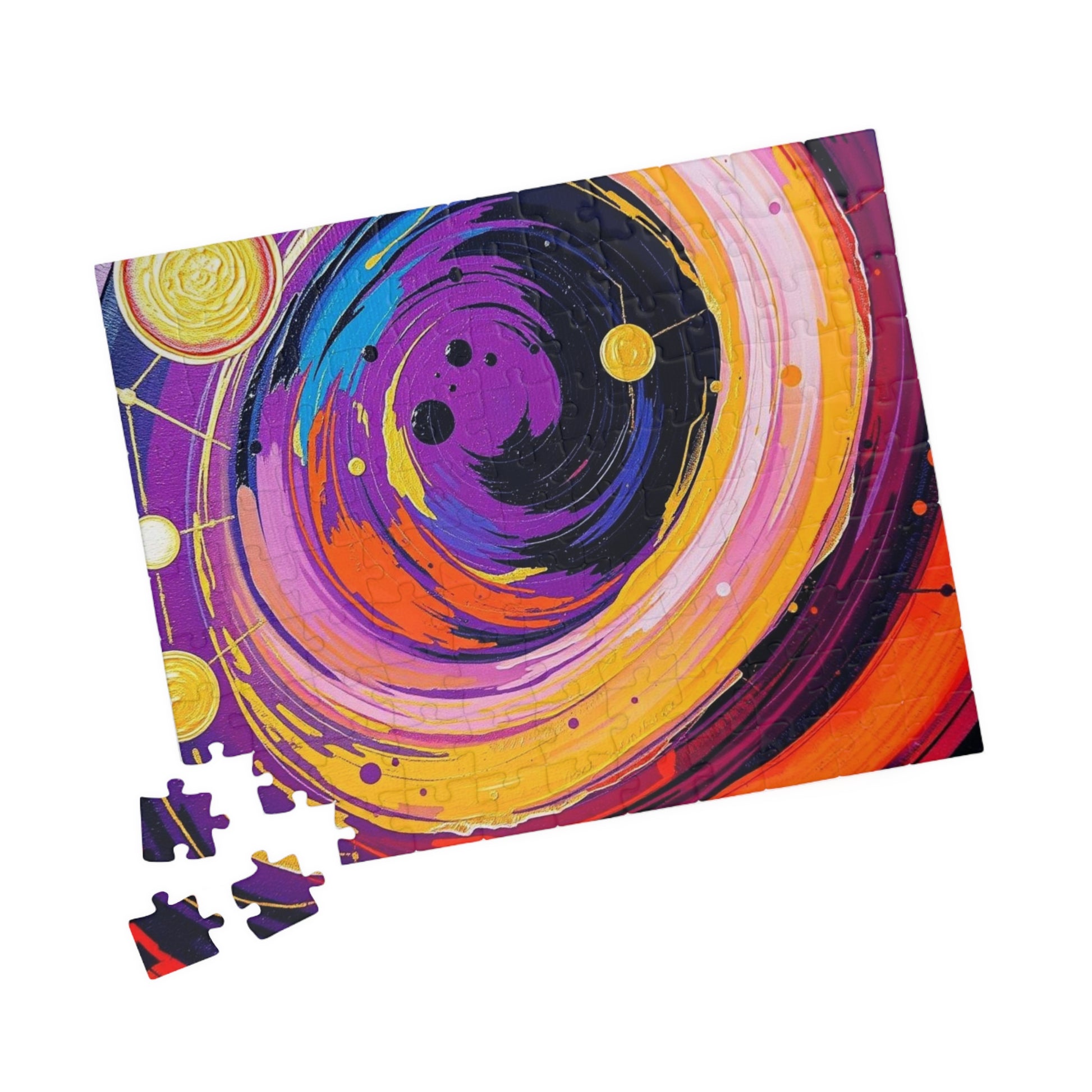 Cosmic Swirl Abstract Puzzle, Space Art Jigsaw Game, Celestial Puzzle, Gift for Astronomy Lover, Family Game Night, Home Decor, Brain Teaser Puzzle The Puzzle Chest
