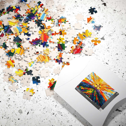 Faith-Inspired Cross Jigsaw Puzzle for Spiritual Reflections, Family Game Nights, Holiday Birthday Gift for Christians, Brain Teaser Puzzle The Puzzle Chest
