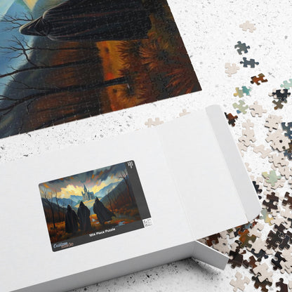 Twilight Pilgrimage Jigsaw Puzzle for Adult, Gothic Puzzle, Dark Fantasy Landscape Puzzle, Gift for Puzzle Lover, 1000-Piece Puzzle Mindful Puzzle The Puzzle Chest