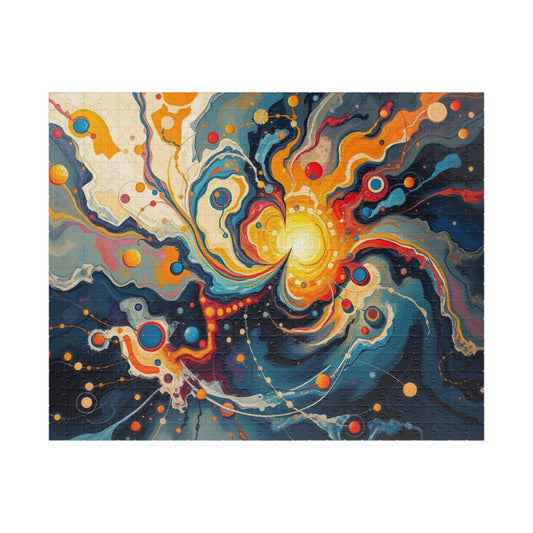 Cosmic Swirl Puzzle, Abstract Art Jigsaw Game for Adults, Perfect Gift for Space Lovers and Puzzle Enthusiasts, Family Activity or Solo Fun 520 pcs (Horizontal) Puzzle The Puzzle Chest