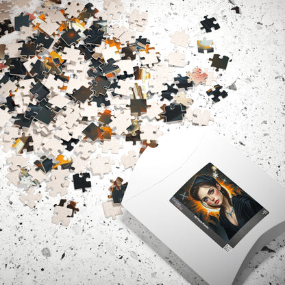 Mystical Woman Portrait Puzzle, Gothic Fantasy Art Jigsaw for Adults, Perfect Holiday Gift for Puzzle Lover, Family Activity or Solo Fun Puzzle The Puzzle Chest