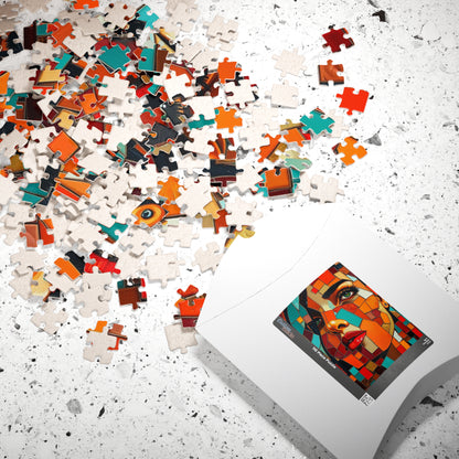 Mosaic Abstract Portrait Jigsaw Puzzle, 110-1014 Pieces Woman with Fragmented Face, Unique Gift for Art Lover, Family Fun, Creative Activity Puzzle The Puzzle Chest