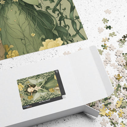 Delicate Fairy Vintage Jigsaw Puzzle Game with Cascading Flowers, Best for Gifting on Birthday, Puzzle Lover, Stress Relief Leisure Activity Puzzle The Puzzle Chest