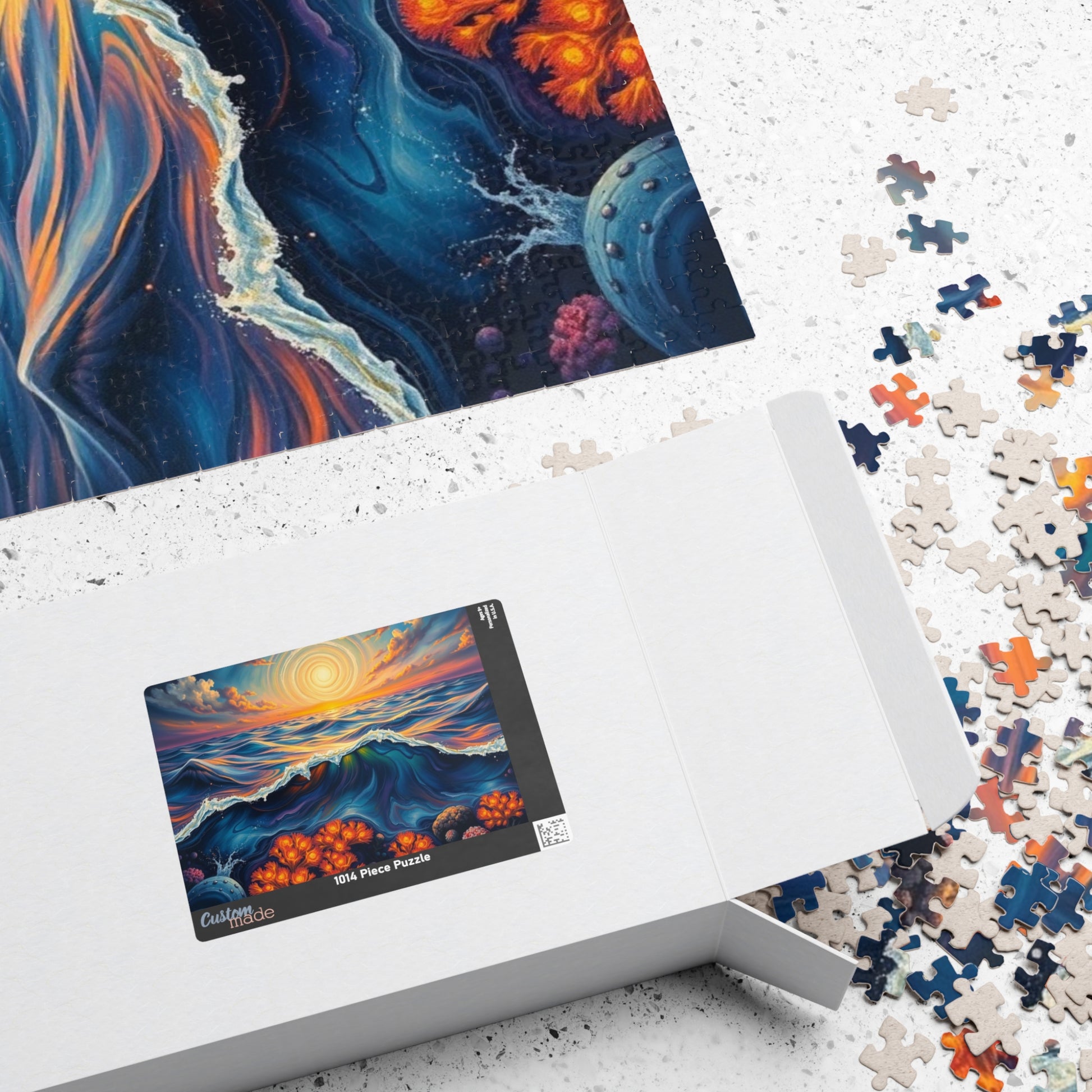 Ocean Sunset Jigsaw Puzzle, 110, 252, 520, 1014-piece Landscape, Family Game Night, Gift for Beach Lover and Friends Puzzle The Puzzle Chest
