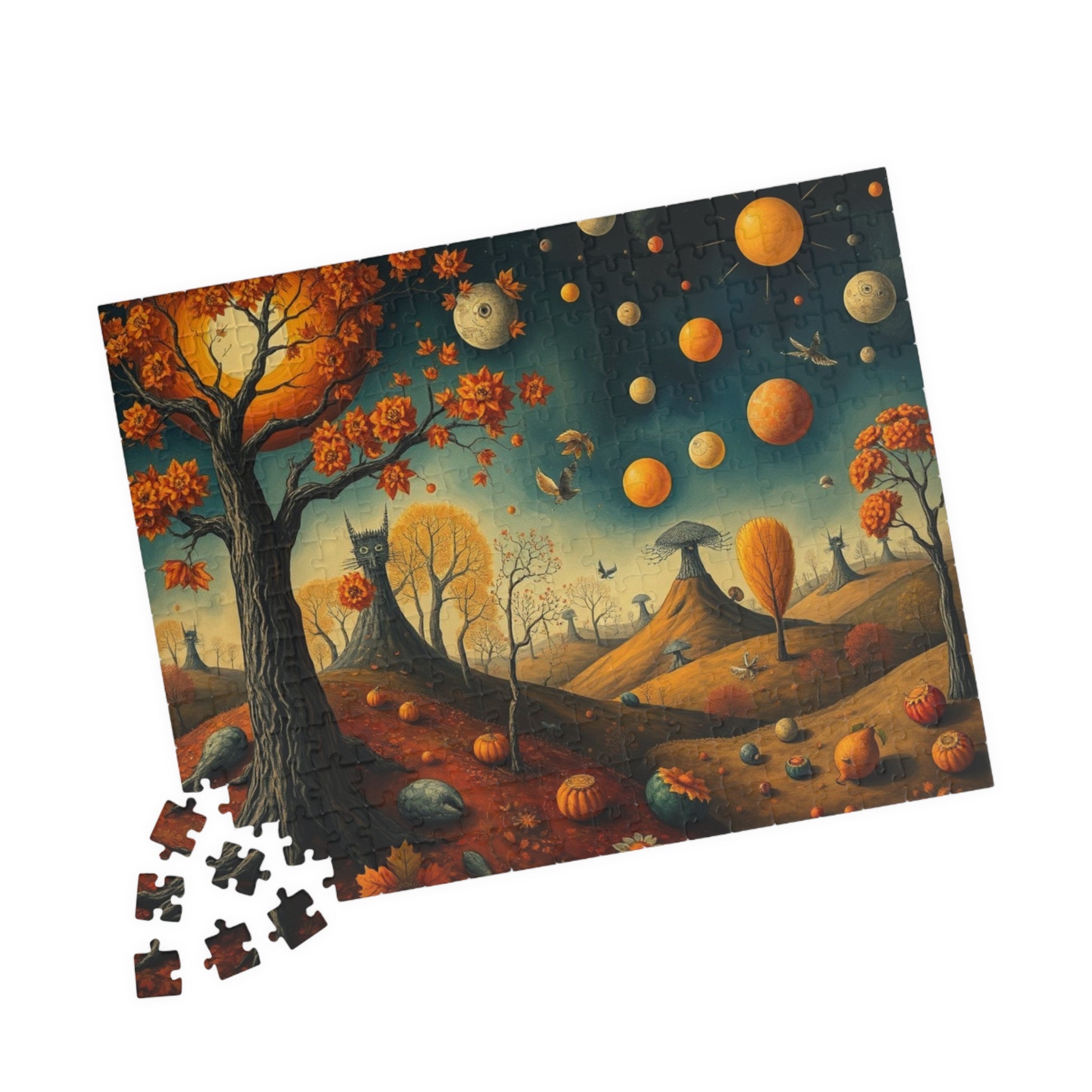 Autumn Celestial Puzzle - 110, 252, 520, 1014-piece, Fall Jigsaw Game for Home Entertainment Solo Fun Family Game Night, Unique Mindful Gift Puzzle The Puzzle Chest