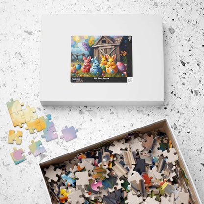 Colorful Bunny Easter Puzzle for Adult, 110-1014 Piece Whimsical Springtime Jigsaw Game, Family Fun, Easter Gift, Brain Teaser Puzzle The Puzzle Chest