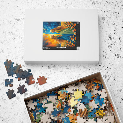 The Twins Enchanting Art Puzzle, Gemini Zodiac Sign Jigsaw Game, Ideal Family Fun Gift for Astrology Lover, Mindful Activity Brain Teaser Puzzle The Puzzle Chest