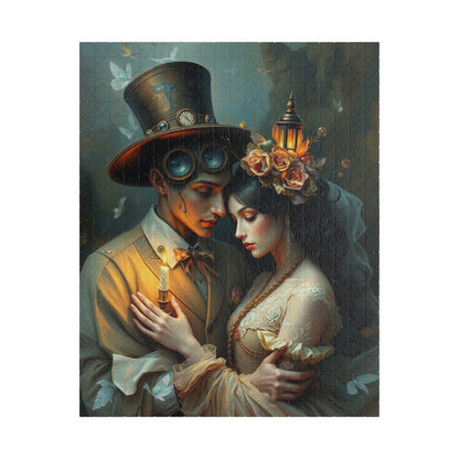 Romantic Steampunk Puzzle - Unique Gift for Couples, Home Decor, Family Game Night, Art Lovers, Engaging Activities 520 pcs (Vertical) Puzzle The Puzzle Chest