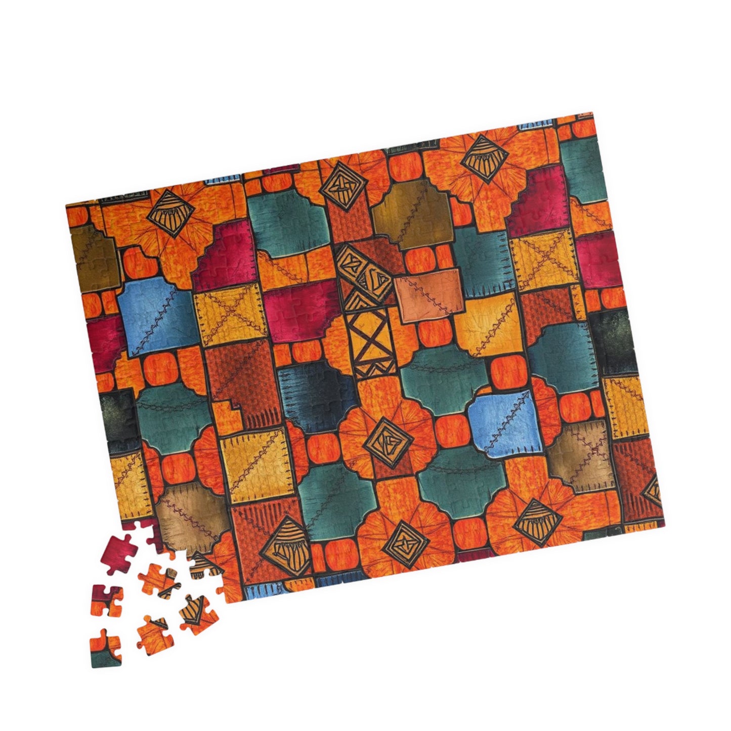 Colorful Geometric Puzzle - Modern Art Jigsaw Game Puzzle The Puzzle Chest