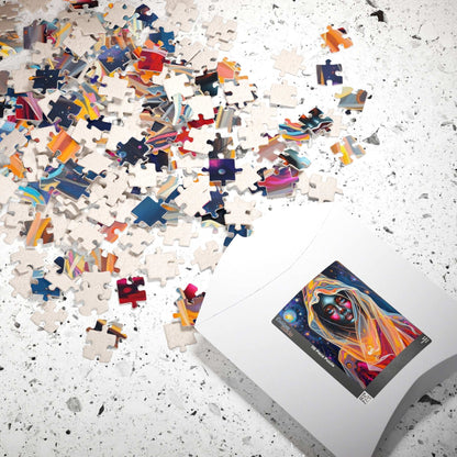 Mysterious Witch Portrait Puzzle, Mystical Night Woman 110, 252, 520, 1014-piece Jigsaw Game, Relaxation Gift for Art Lover, Home Activity Puzzle The Puzzle Chest