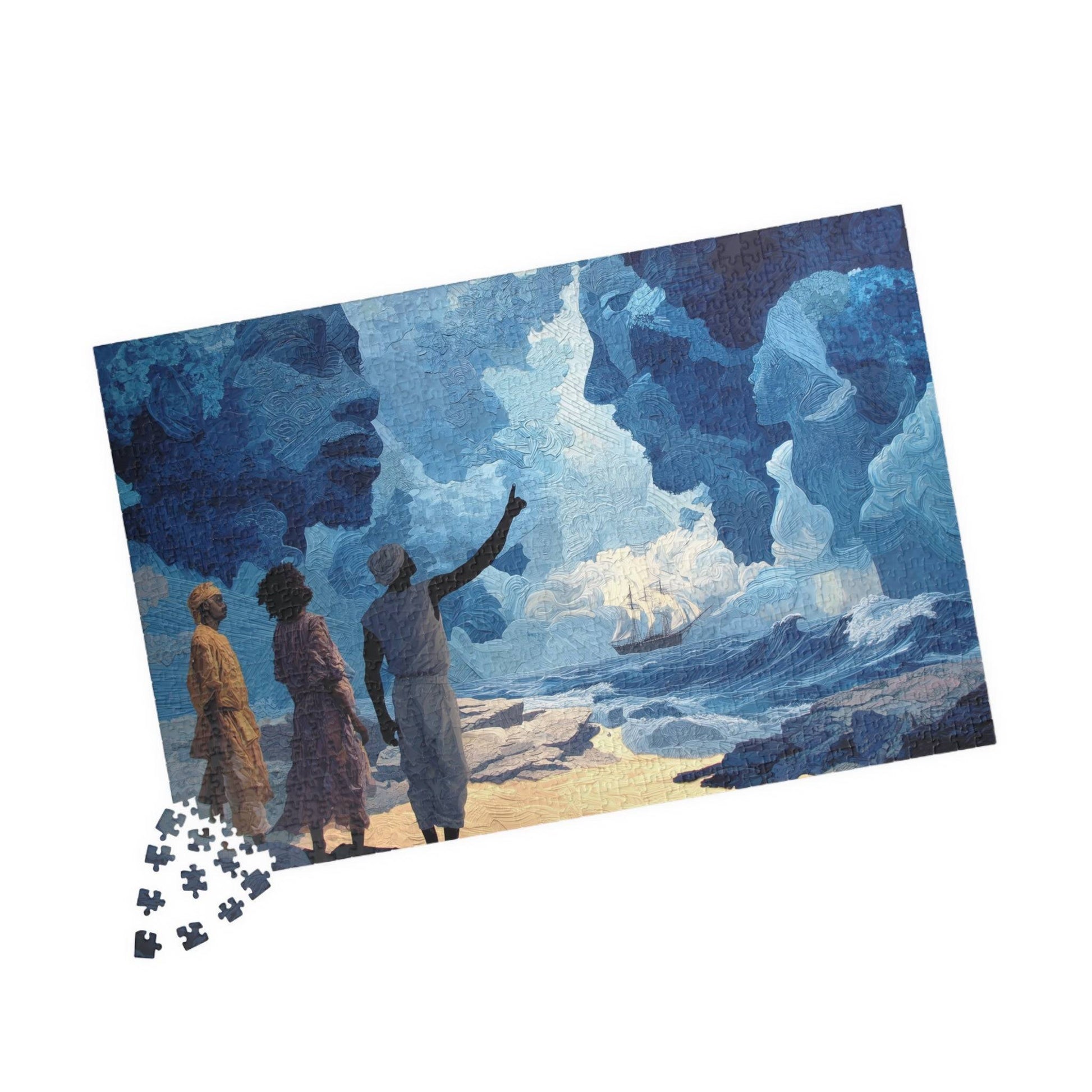 Ancestral Voyage Jigsaw Puzzle: Black Art, Afrocentric Artwork 1014 pcs (Horizontal) Puzzle The Puzzle Chest