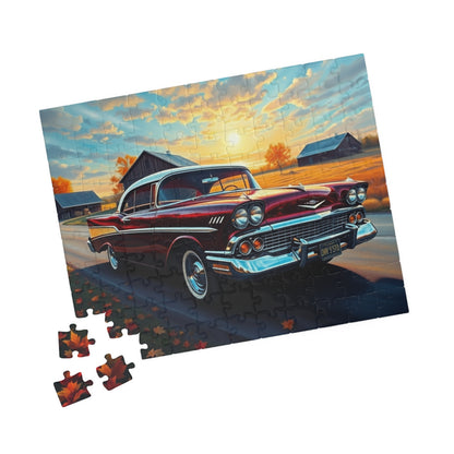 Vintage Car Puzzle - Classic 1957 Bel Air Jigsaw Game, Retro Auto Puzzle The Puzzle Chest