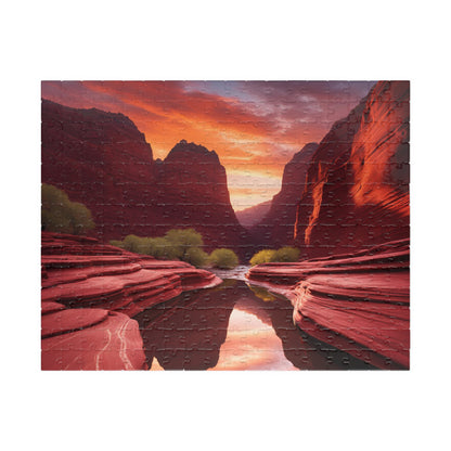 Stunning Sunset Puzzle for Adult, 110-1014 Piece Jigsaw for Family Fun Game, Relaxing Friend Gift for Nature Lover, Ideal for Cozy Nights In 252 pcs (Horizontal) Puzzle The Puzzle Chest