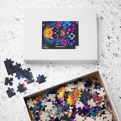 Cosmic Skull Artwork Puzzle for Adults, 110-1014 Piece Gothic Jigsaw Game, Best Unique Gift for Puzzle Lover, Mindfulness Activity, Solo Fun Puzzle The Puzzle Chest