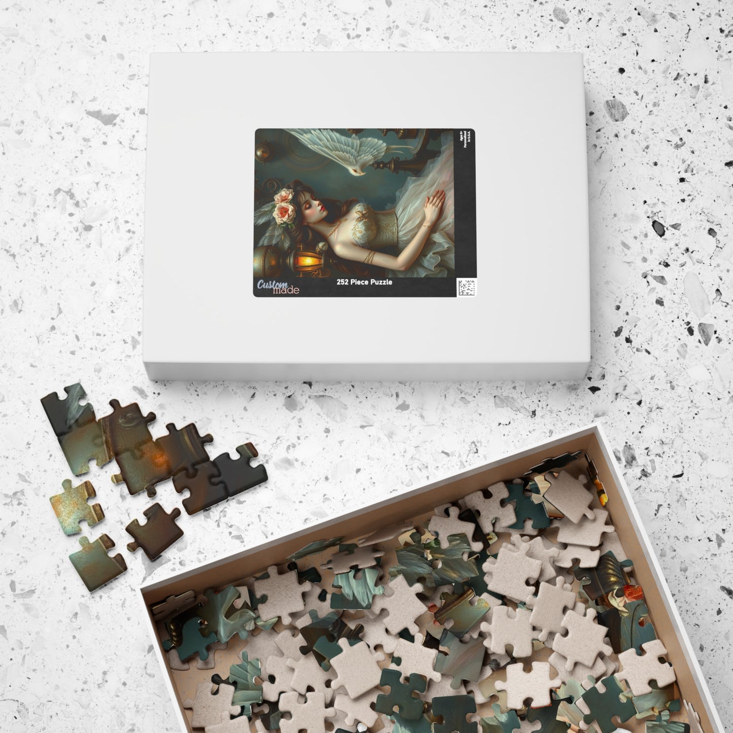Elegant Steampunk Art Puzzle, Vintage Beauty Puzzle, Unique Gift for Art Lovers, Ideal for Family Game Night, Stress Relief Activity Puzzle The Puzzle Chest