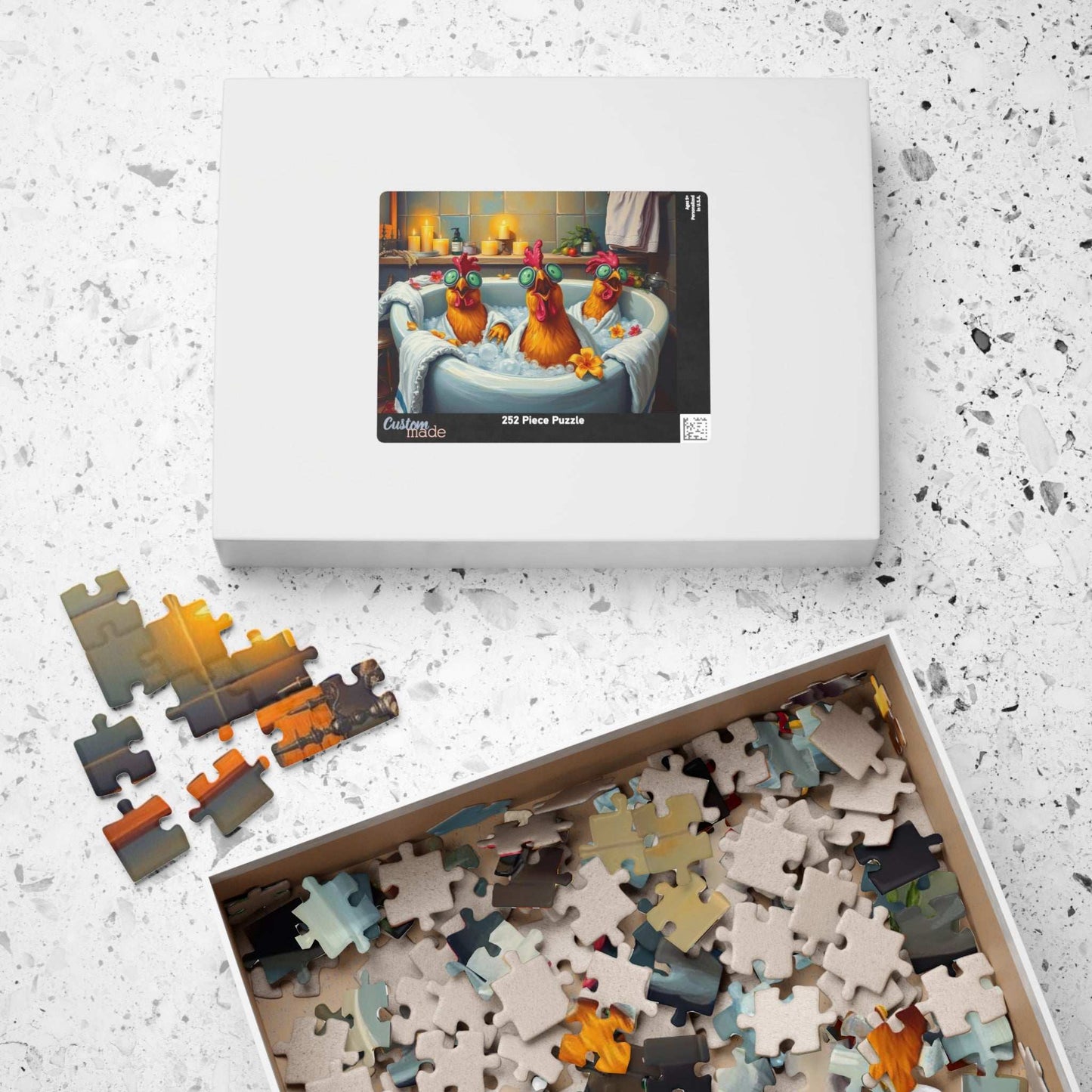 Chicken Spa Bath Jigsaw Puzzle Puzzle The Puzzle Chest