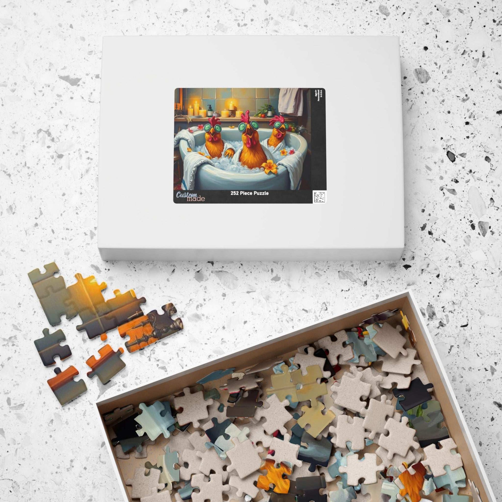 Chicken Spa Bath Jigsaw Puzzle Puzzle The Puzzle Chest