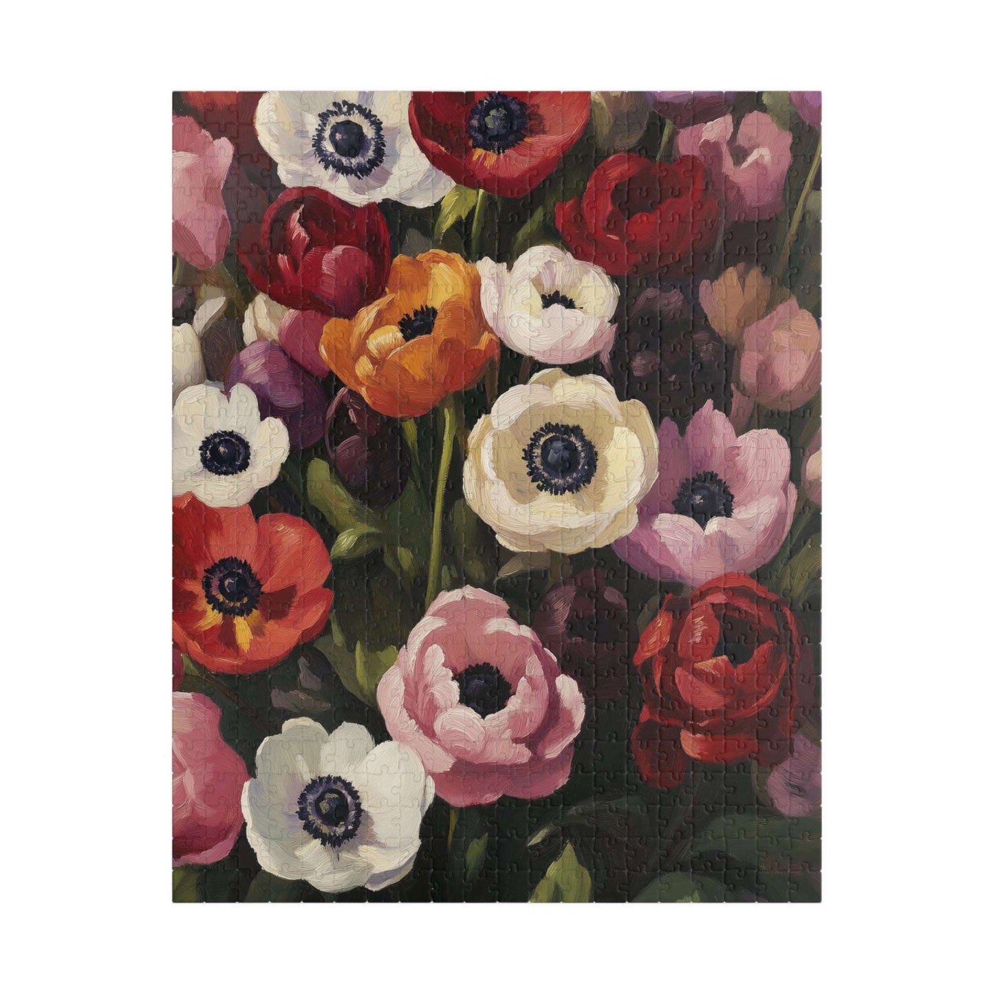 Anemone Floral Illustration Puzzle | Flower Jigsaw 110-1014 Pieces