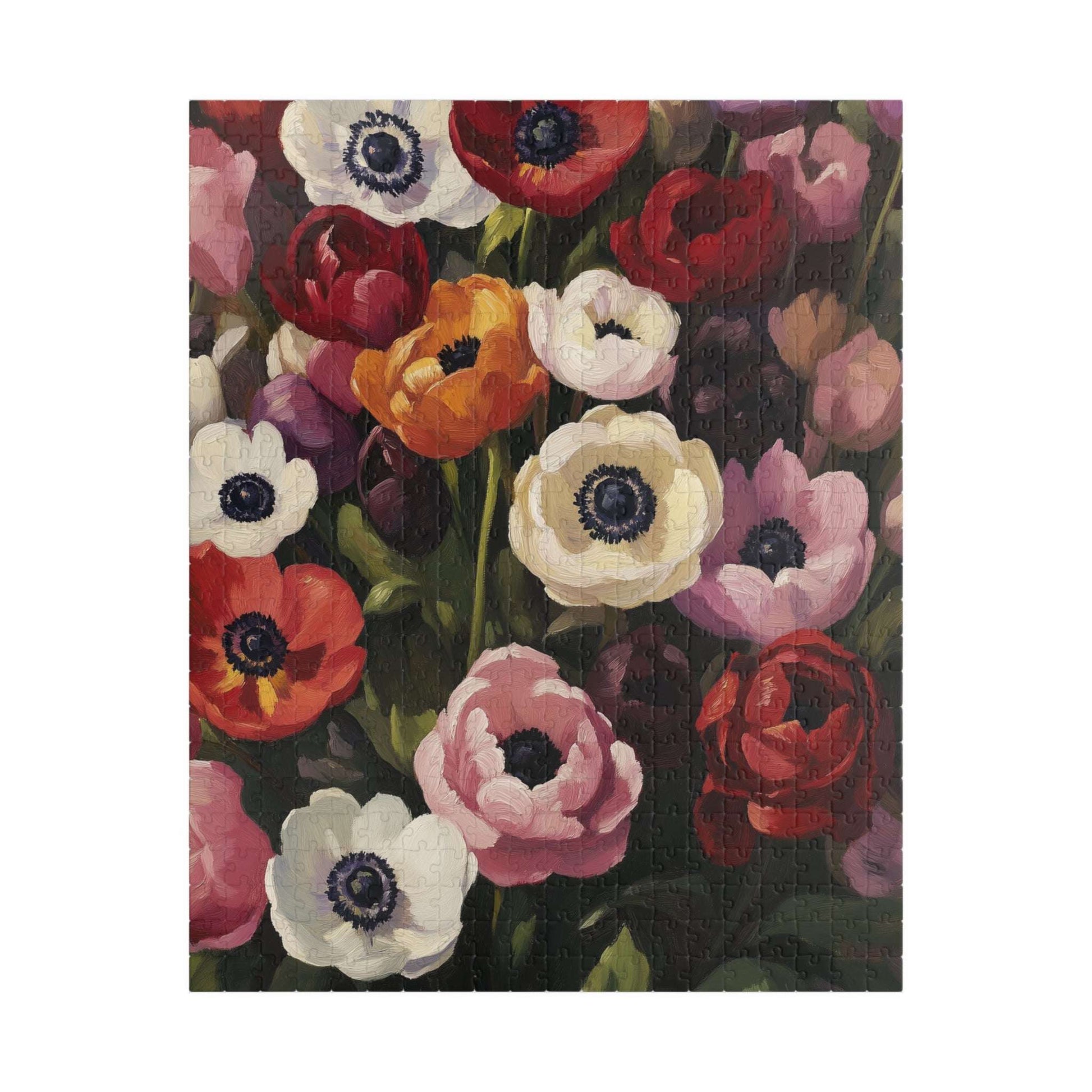 Anemone Floral Illustration Puzzle | Flower Jigsaw 110-1014 Pieces