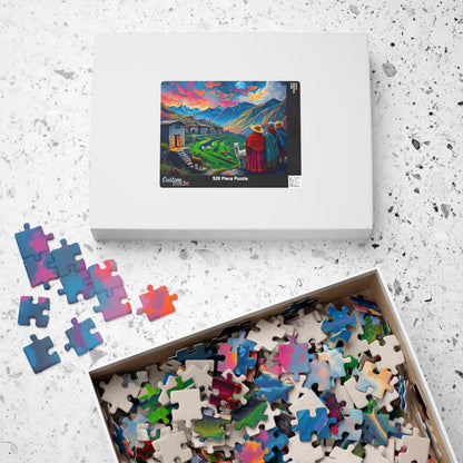 Andean Village in Peru Puzzle Jigsaw Game - Mountain View, Mindfulness Activity, Nature Lovers Gift for Friends, Family Activity Puzzle The Puzzle Chest