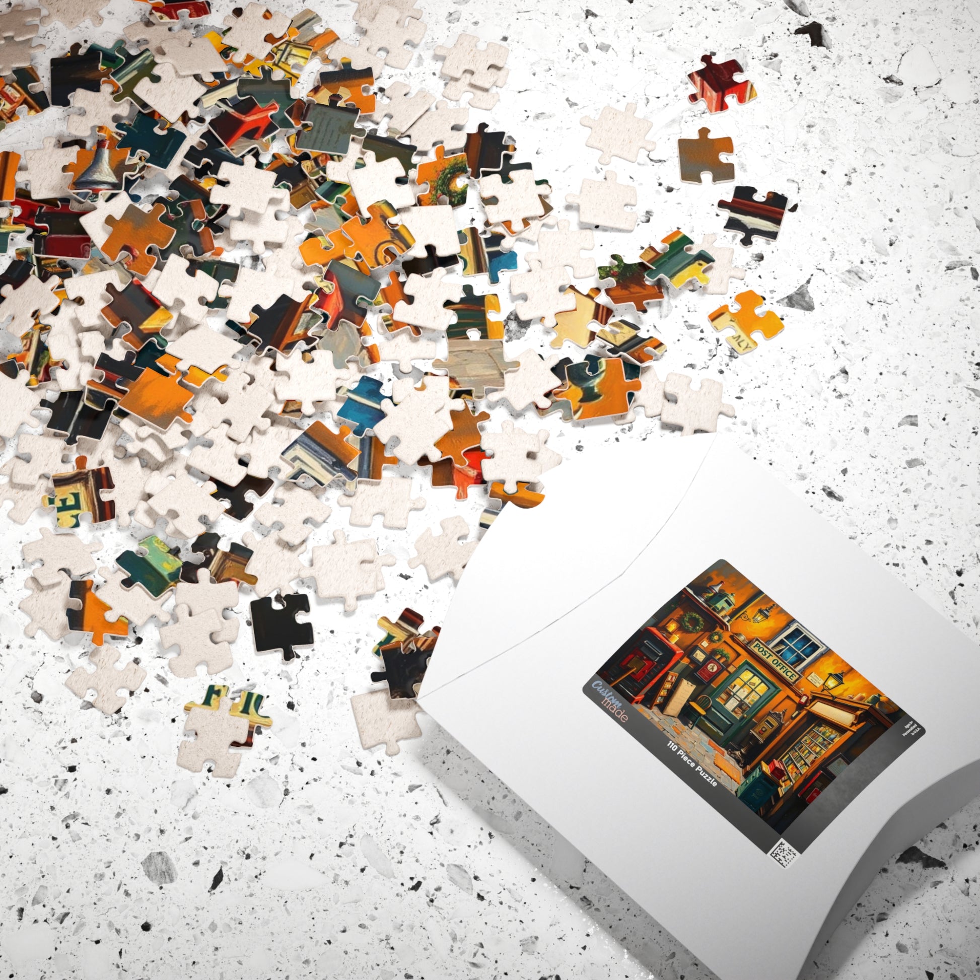 Jigsaw Puzzle, Vintage Post Office Scene, 252 Piece Puzzle, Nostalgic Jigsaw, Charming Post Office Puzzle, Retro Puzzle, Relaxing Puzzle Puzzle The Puzzle Chest