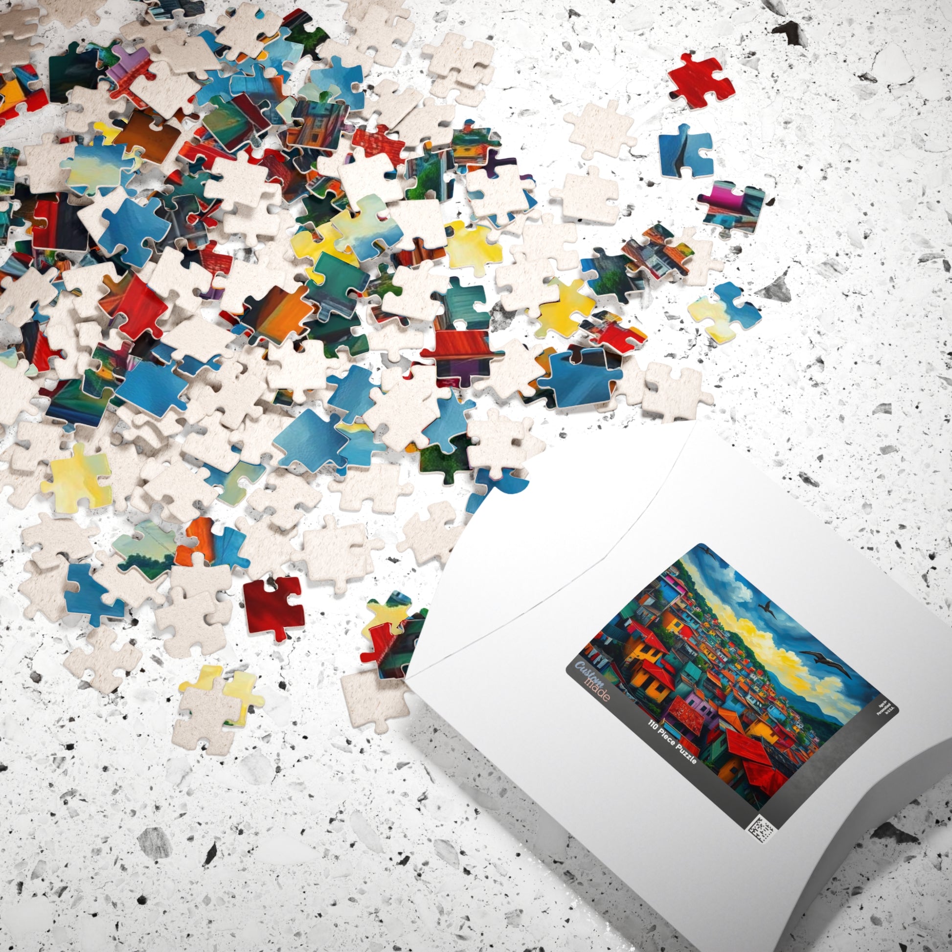 Rio de Janeiro Favela Jigsaw Puzzle for Adult Entertainment, Mindfulness Activity, Holiday Birthday Gift for Friends, Cityscape Puzzle Puzzle The Puzzle Chest