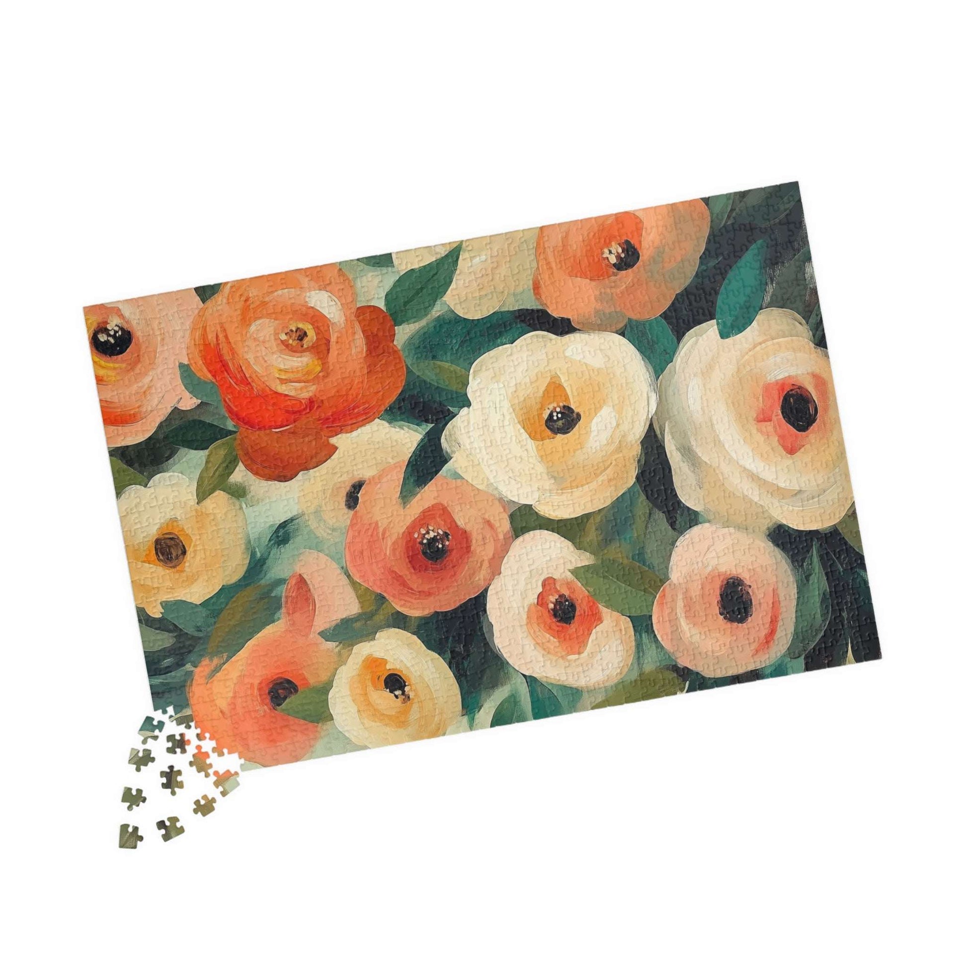 Floral Camellia Jigsaw Puzzle — Decorative Puzzle