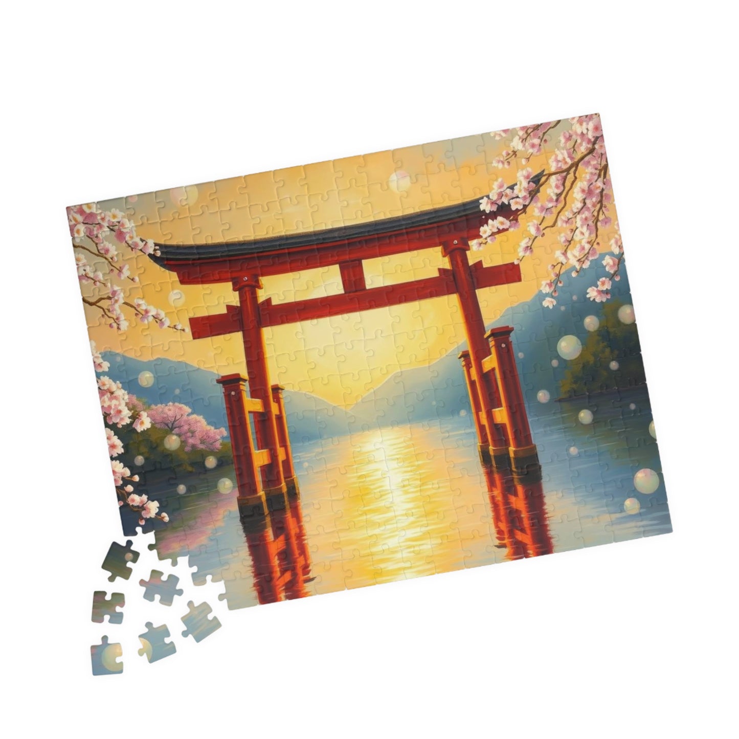 Japanese Torii Gate Jigsaw Puzzle, Mindfulness Activity for Adult, Gift Ideas for Friends, Family Bonding Home Entertainment, Relaxing Hobby