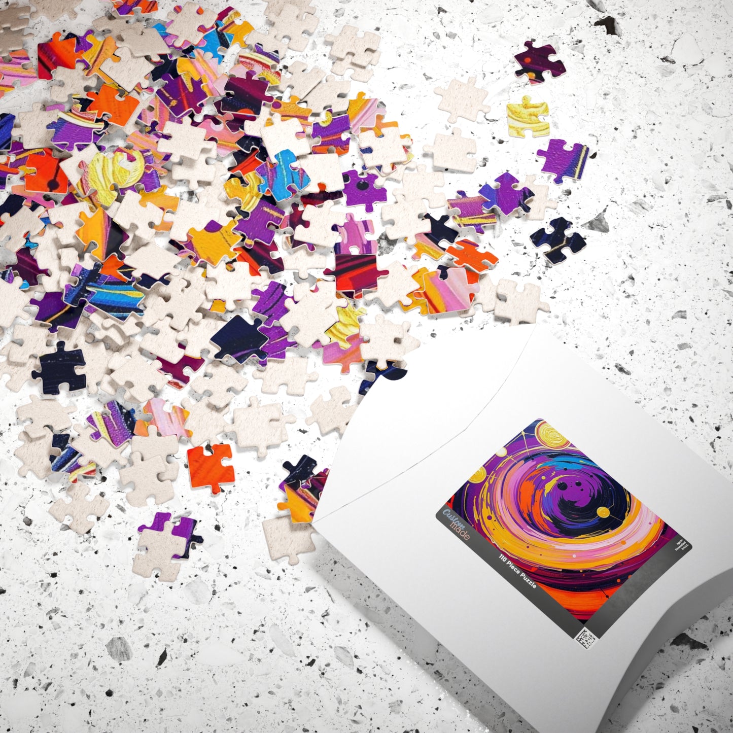 Cosmic Swirl Abstract Puzzle, Space Art Jigsaw Game, Celestial Puzzle, Gift for Astronomy Lover, Family Game Night, Home Decor, Brain Teaser Puzzle The Puzzle Chest