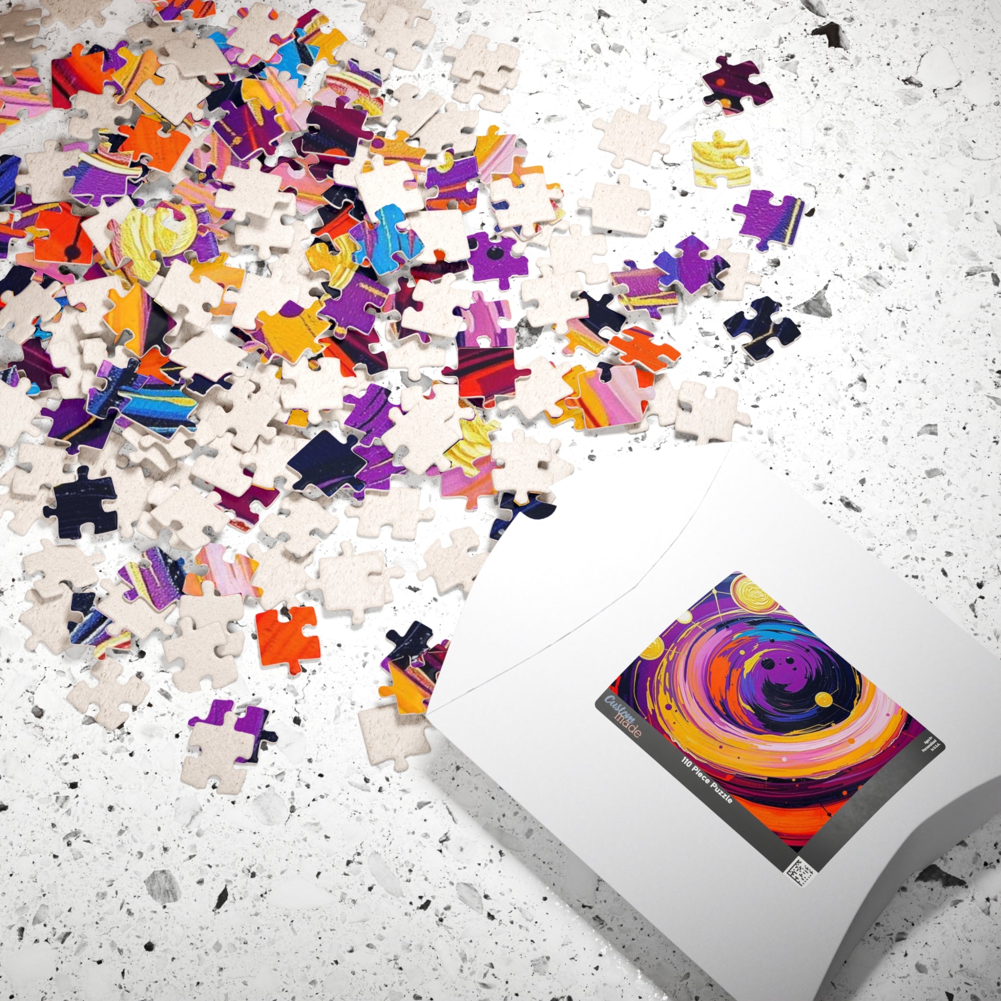 Cosmic Swirl Abstract Puzzle, Space Art Jigsaw Game, Celestial Puzzle, Gift for Astronomy Lover, Family Game Night, Home Decor, Brain Teaser Puzzle The Puzzle Chest