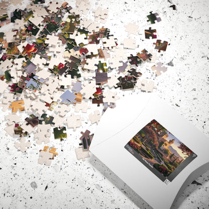 Alhambra Palace Landmark Puzzle, Spanish Architecture Jigsaw Game, Pomegranate Tree Garden, Family Entertainment, Quiet Leisure Activity Puzzle The Puzzle Chest