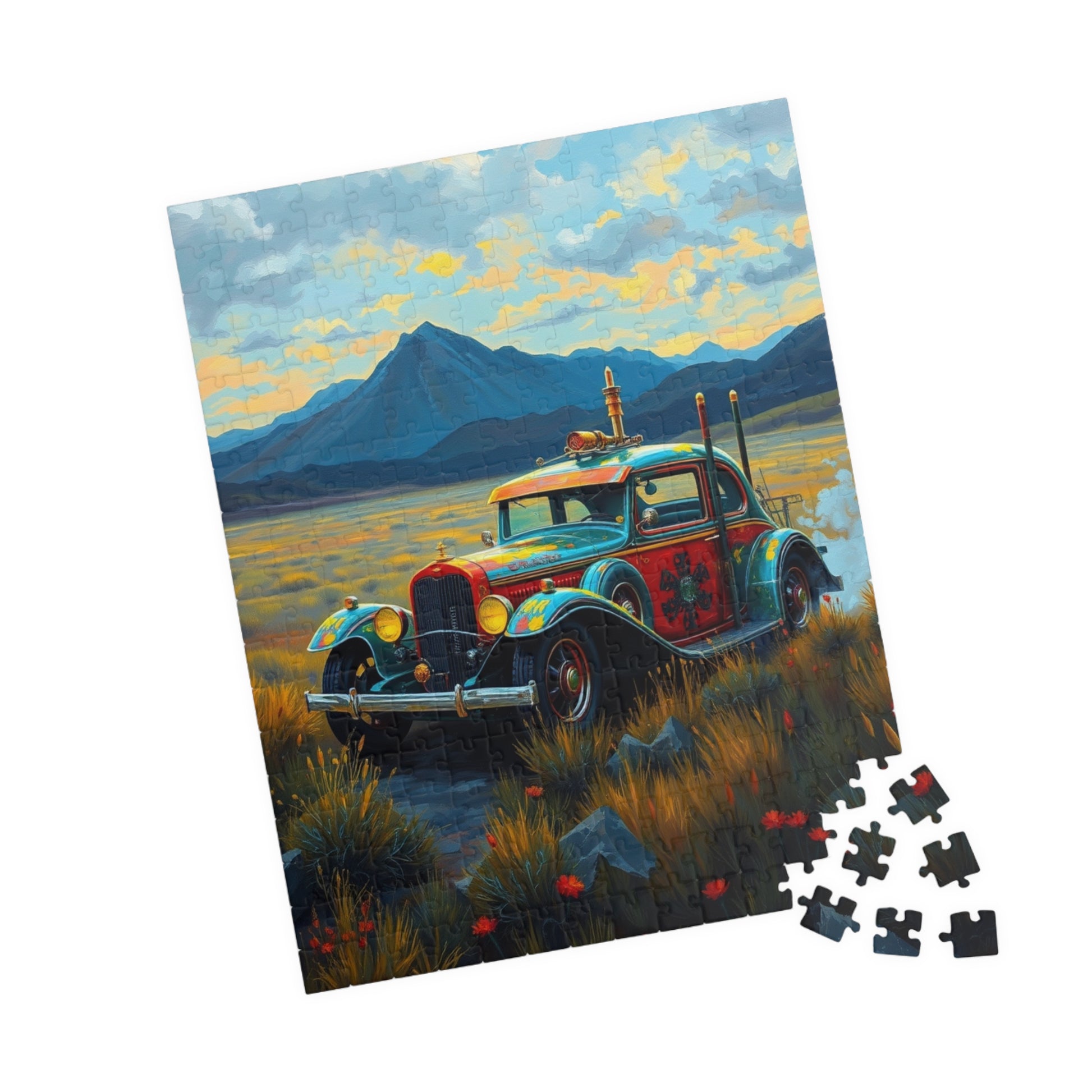 Vintage Steampunk Car Puzzle, Nostalgic Jigsaw Game for Adults, Gift for Car Lovers Puzzle Fanatics, Family Game Night Activity Puzzle The Puzzle Chest