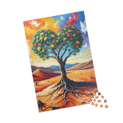 Heart-Shaped Tree Jigsaw Puzzle, 110-1014 Piece Mexican Desert Landscape, Mindful Activity for Adults Teens Seniors, Birthday Holiday Gift Puzzle The Puzzle Chest