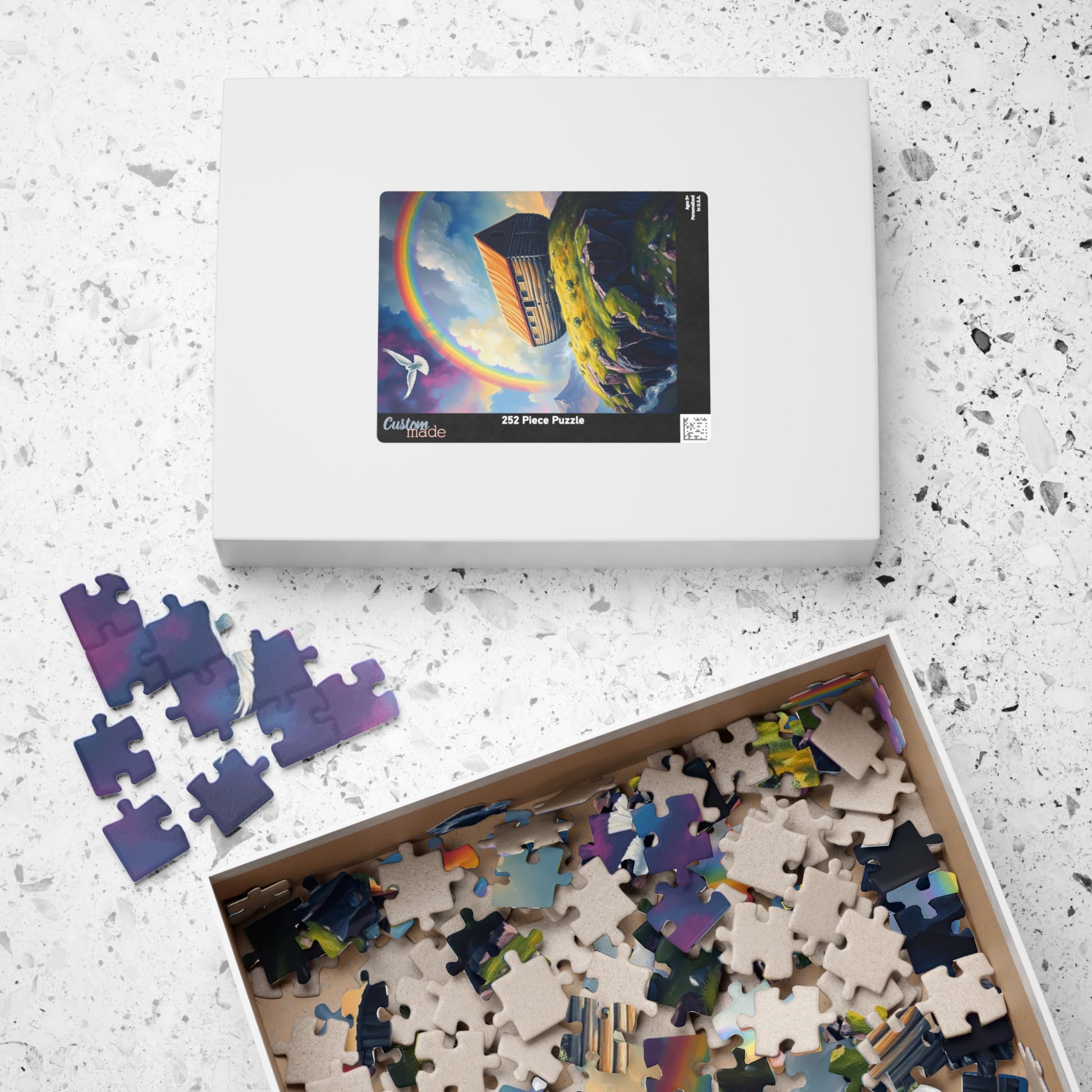 Noah's Ark Jigsaw Puzzle, Perfect for Family Game Night, Religious Holiday Birthday Gift for Friends, Fun Home Entertainment, Relaxing Hobby Puzzle The Puzzle Chest